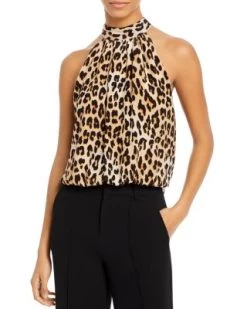 Maris Printed Halter Top - Alice And Olivia