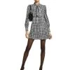 Rowen Houndstooth Bow Mini Dress - 150th Anniversary Exclusive - Alice And Olivia 2 Rowen Houndstooth Bow Mini Dress - 150th Anniversary Exclusive - Alice And Olivia -Alice And Olivia 12236011 fpx