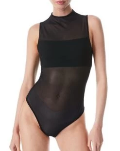 Nichol Mock Neck Sleeveless Bodysuit - Alice And Olivia 10 Nichol Mock Neck Sleeveless Bodysuit - Alice And Olivia -Alice And Olivia 12383476 fpx