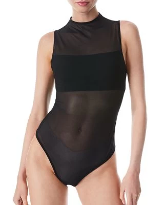 Nichol Mock Neck Sleeveless Bodysuit - Alice And Olivia 5 Nichol Mock Neck Sleeveless Bodysuit - Alice And Olivia - Image 3