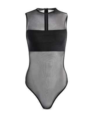 Nichol Mock Neck Sleeveless Bodysuit - Alice And Olivia 8 Nichol Mock Neck Sleeveless Bodysuit - Alice And Olivia - Image 6