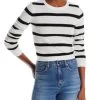 Luna Striped Crewneck Sweater - Alice And Olivia -Alice And Olivia 12603272 fpx