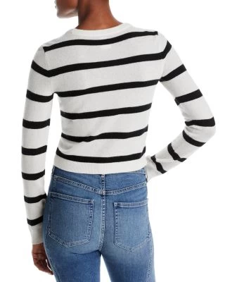 Luna Striped Crewneck Sweater - Alice And Olivia 4 Luna Striped Crewneck Sweater - Alice And Olivia - Image 2