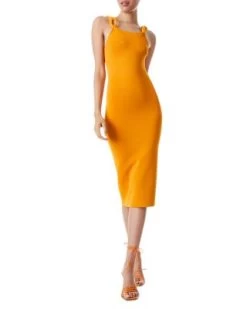 Alina Chain Strap Midi Tank Dress - Alice And Olivia