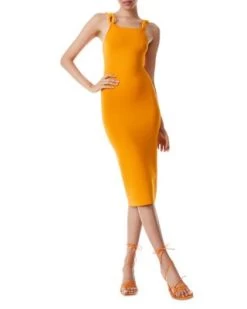 Alina Chain Strap Midi Tank Dress - Alice And Olivia -Alice And Olivia 12764539 fpx