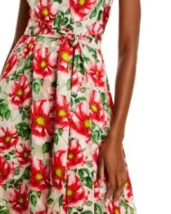Samantha Belted Floral Print Midi Dress - Alice And Olivia 13 Samantha Belted Floral Print Midi Dress - Alice And Olivia -Alice And Olivia 12764839 fpx