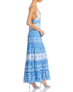 Karolina Printed Halter Dress - Alice And Olivia -Alice And Olivia 12874815 fpx