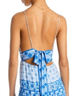 Karolina Printed Halter Dress - Alice And Olivia -Alice And Olivia 12874817 fpx