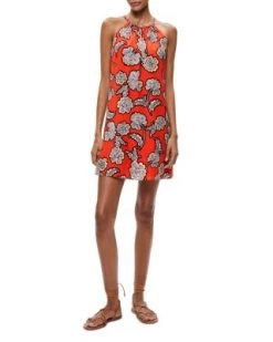 Quinn Sleeveless Braided Trim Mini Dress - Alice And Olivia -Alice And Olivia 12924591 fpx