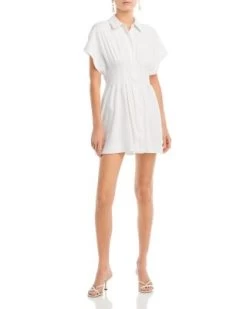 Lilliana Pleated Mini Shirt Dress - Alice And Olivia 8 Lilliana Pleated Mini Shirt Dress - Alice And Olivia -Alice And Olivia 12934250 fpx