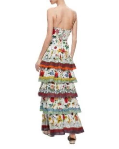 Valencia Spaghetti Strap Tiered Maxi Dress - Alice And Olivia 9 Valencia Spaghetti Strap Tiered Maxi Dress - Alice And Olivia -Alice And Olivia 12947445 fpx