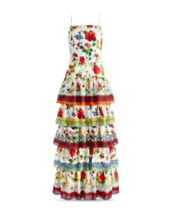 Valencia Spaghetti Strap Tiered Maxi Dress - Alice And Olivia 13 Valencia Spaghetti Strap Tiered Maxi Dress - Alice And Olivia -Alice And Olivia 12947449 fpx