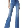Olivia High Rise Flare Jeans In Best Intentions - Alice And Olivia
