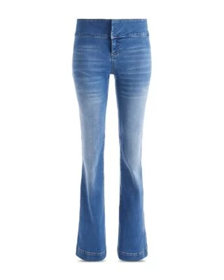 Olivia High Rise Flare Jeans In Best Intentions - Alice And Olivia 8 Olivia High Rise Flare Jeans In Best Intentions - Alice And Olivia - Image 6