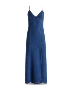 Julietta Denim Midi Dress - Alice And Olivia -Alice And Olivia 12950499 fpx