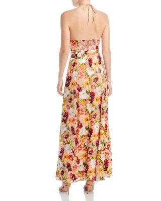 Dita Floral Halter Dress - Alice And Olivia 4 Dita Floral Halter Dress - Alice And Olivia - Image 2