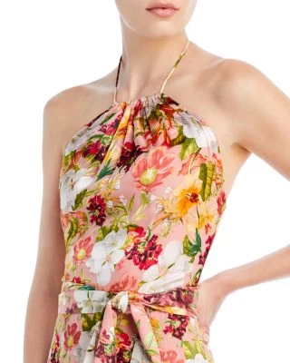 Dita Floral Halter Dress - Alice And Olivia 5 Dita Floral Halter Dress - Alice And Olivia - Image 3