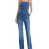 Melody Braided Strap Denim Jumpsuit - Alice And Olivia -Alice And Olivia 13001661 fpx