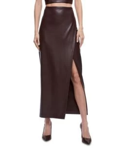 Siobhan Faux Leather Maxi Skirt - Alice And Olivia