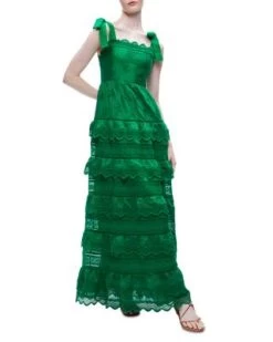 Vega Sleeveless Embroidered Maxi Dress - Alice And Olivia -Alice And Olivia 13015442 fpx