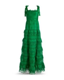 Vega Sleeveless Embroidered Maxi Dress - Alice And Olivia -Alice And Olivia 13015444 fpx