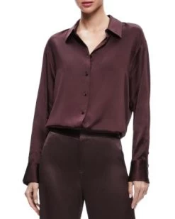 Finely Oversized Blouse - Alice And Olivia