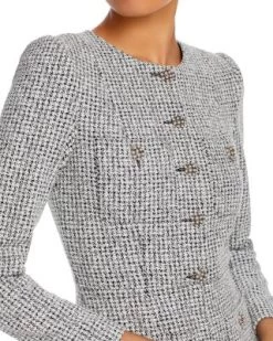 Shiloh Patch Pocket Houndstooth Romper - Alice And Olivia -Alice And Olivia 13030512 fpx