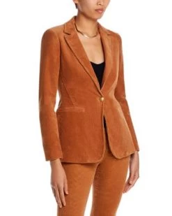 Macey Notch Collar Fitted Blazer - Alice And Olivia -Alice And Olivia 13030517 fpx