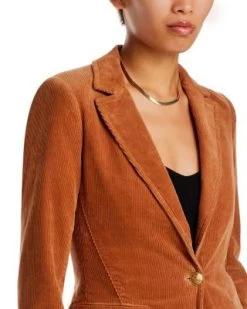 Macey Notch Collar Fitted Blazer - Alice And Olivia -Alice And Olivia 13030519 fpx