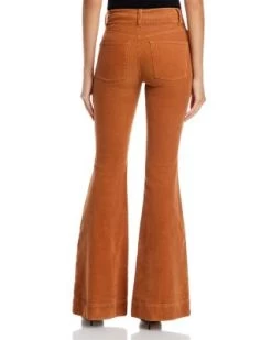 Beautiful High Rise Flare Corduroy Pants - Alice And Olivia -Alice And Olivia 13030523 fpx