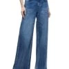 Trish Mid Rise Baggy Jeans In Broklyn Blue - Alice And Olivia