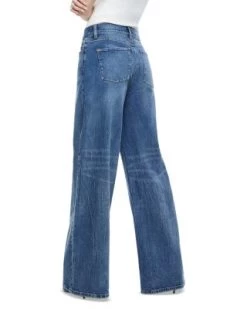 Trish Mid Rise Baggy Jeans In Broklyn Blue - Alice And Olivia -Alice And Olivia 13036821 fpx