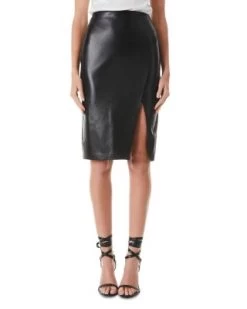 Siobhan Faux Wrap Pencil Skirt - Alice And Olivia