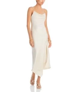 Harmony Asymmetric Midi Dress - Alice And Olivia