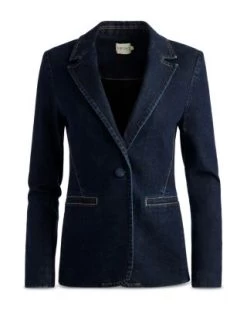 Macey Fitted Denim Blazer - Alice And Olivia -Alice And Olivia 13036929 fpx