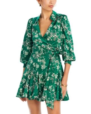 Alisa Wrap Dress - Alice And Olivia 3 Alisa Wrap Dress - Alice And Olivia