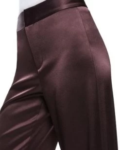 JC Satin Side Slit Pants - Alice And Olivia -Alice And Olivia 13036954 fpx