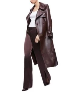 JC Satin Side Slit Pants - Alice And Olivia -Alice And Olivia 13036956 fpx