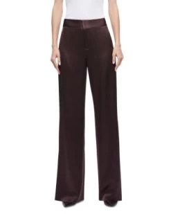 JC Satin Side Slit Pants - Alice And Olivia -Alice And Olivia 13036961 fpx