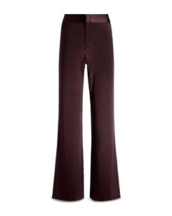 JC Satin Side Slit Pants - Alice And Olivia -Alice And Olivia 13036965 fpx