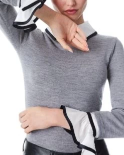 Justina Woven Combo Top - Alice And Olivia -Alice And Olivia 13052018 fpx