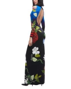 Delora Open Back Floral Maxi Dress - Alice And Olivia -Alice And Olivia 13052068 fpx