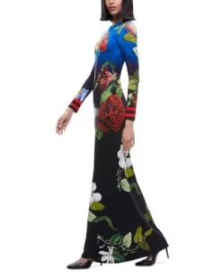 Delora Open Back Floral Maxi Dress - Alice And Olivia -Alice And Olivia 13052069 fpx