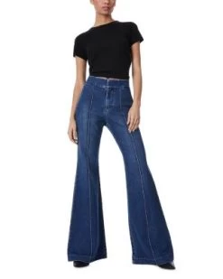 Dylan High Waist Wide Leg Jeans In Lovetrain - Alice And Olivia -Alice And Olivia 13052163 fpx