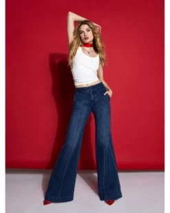 Dylan High Waist Wide Leg Jeans In Lovetrain - Alice And Olivia -Alice And Olivia 13052192 fpx