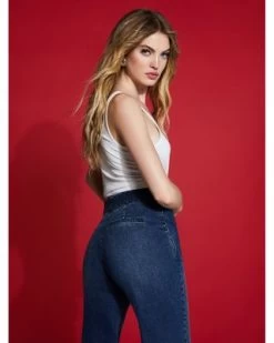 Dylan High Waist Wide Leg Jeans In Lovetrain - Alice And Olivia -Alice And Olivia 13052195 fpx