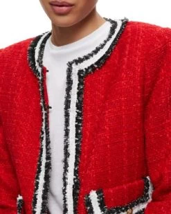 Landon Cropped Box Jacket - Alice And Olivia -Alice And Olivia 13053099 fpx