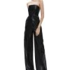 Emelda Faux Leather Strapless Cargo Jumpsuit - Alice And Olivia -Alice And Olivia 13053111 fpx
