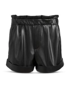 Reagan Faux Leather Shorts - Alice And Olivia -Alice And Olivia 13055368 fpx