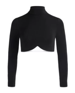 Mock Neck Crop Top - Alice And Olivia -Alice And Olivia 13073126 fpx
